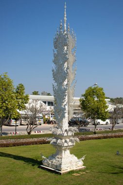 Tayland. Chiang Rai. Beyaz Tapınak