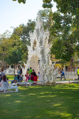 Tayland. Chiang Rai. Beyaz Tapınak