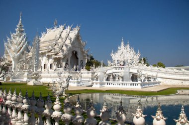Tayland. Chiang Rai. Beyaz Tapınak