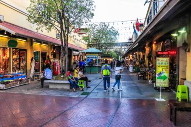 Bangkok, Tayland 'daki Asiatique Park. 