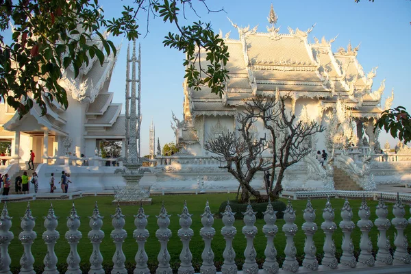 Territorio Del Templo Blanco Chiang Rai Tailandia — Foto de Stock