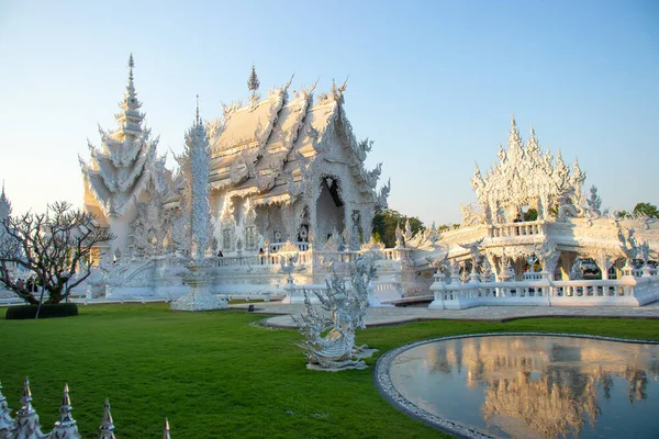 Templo Branco Chiang Mai Tailândia — Fotografia de Stock