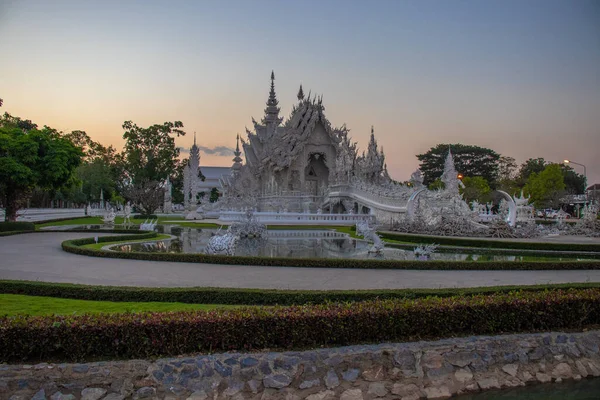 Thailand Chiang Rai Weißer Tempel — Stockfoto