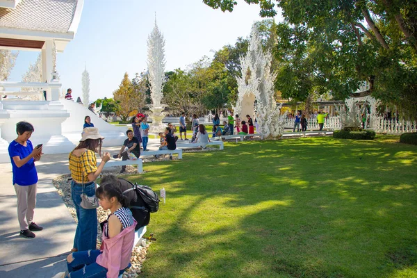 Tayland. Chiang Rai. Beyaz Tapınak