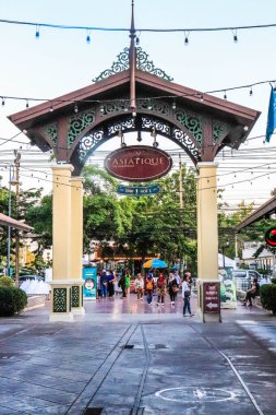 Bangkok, Tayland 'daki Asiatique Park. 