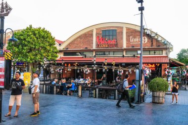 Bangkok, Tayland 'daki Asiatique Park. 