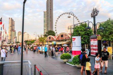 Bangkok, Tayland 'daki Asiatique Park. 
