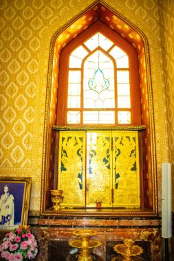 Chiang Mai Tayland 'daki mermer tapınak. 