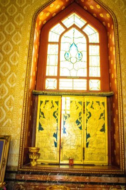 Chiang Mai Tayland 'daki mermer tapınak. 