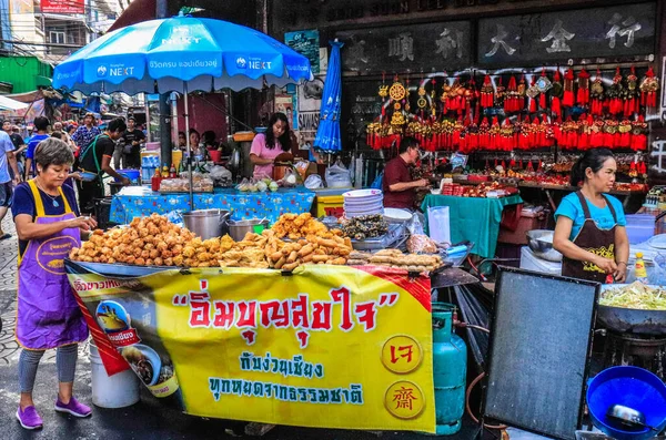 Chinatown Scen Bangkok Thailand — Stockfoto