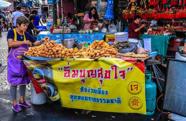 Scena Chinatown Bangkok Tajlandia — Zdjęcie stockowe