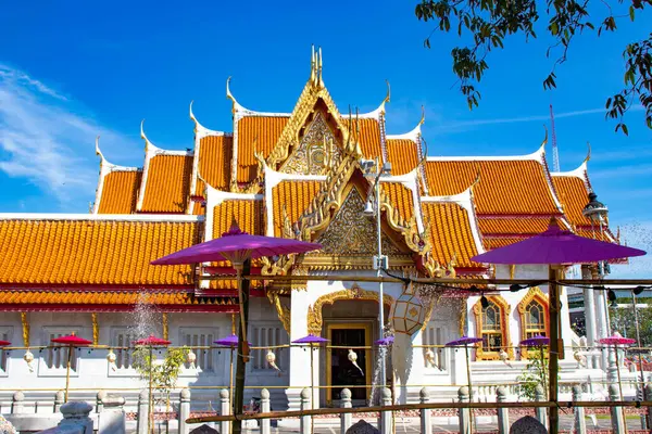 Temple Marbre Chiang Mai Thaïlande — Photo