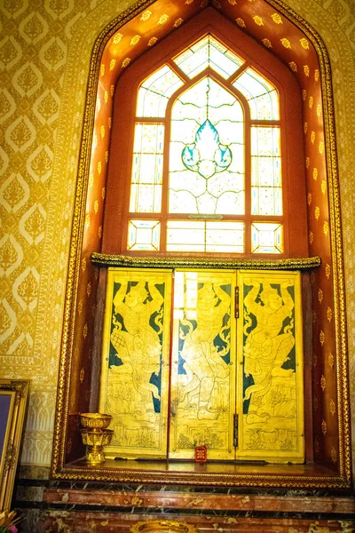 Chiang Mai Tayland 'daki mermer tapınak. 