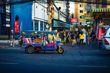 Bangkok şehir sahnesi gündüz, Tayland 