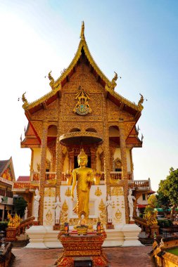 Chaing Mai, Tayland 'da Budist tarzında bir tapınak. 