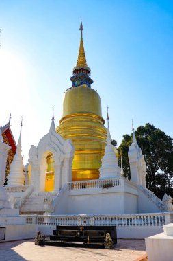 Chiang Mai, Tayland 'daki tapınak bölgesi ve mimarisi. 