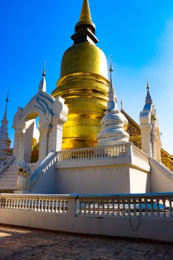 Chaing Mai, Tayland 'da Budist tarzında bir tapınak. 