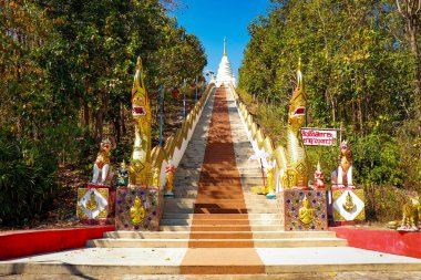 Chaing Mai, Tayland 'da Budist tarzında bir tapınak. 
