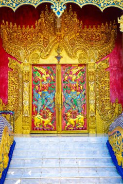 Chaing Mai, Tayland 'da Budist tarzında bir tapınak. 