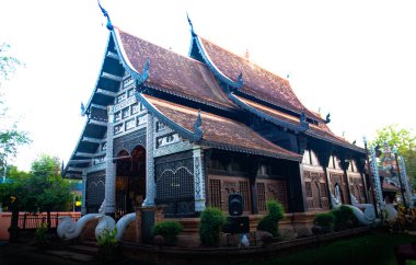 Chaing Mai, Tayland 'da Budist tarzında bir tapınak. 