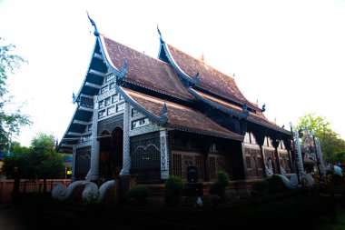 Chaing Mai, Tayland 'da Budist tarzında bir tapınak. 