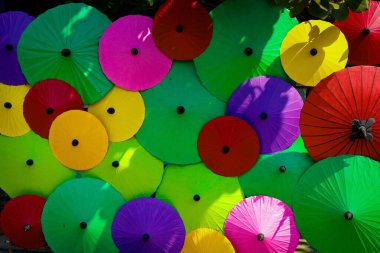 Chiang Mai, Tayland 'daki tapınak bölgesi ve mimarisi. 