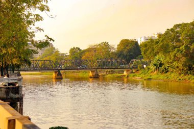 Chiang Mai, Tayland 'daki tapınak bölgesi ve mimarisi. 