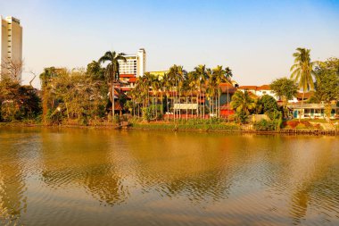 Chiang Mai, Tayland 'daki tapınak bölgesi ve mimarisi. 