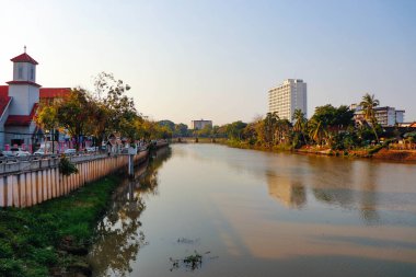 Chiang Mai, Tayland 'daki tapınak bölgesi ve mimarisi. 