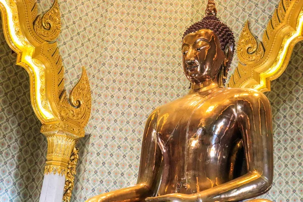 Buddhistická Architektura Chrámu Wat Traimit Thajsko — Stock fotografie