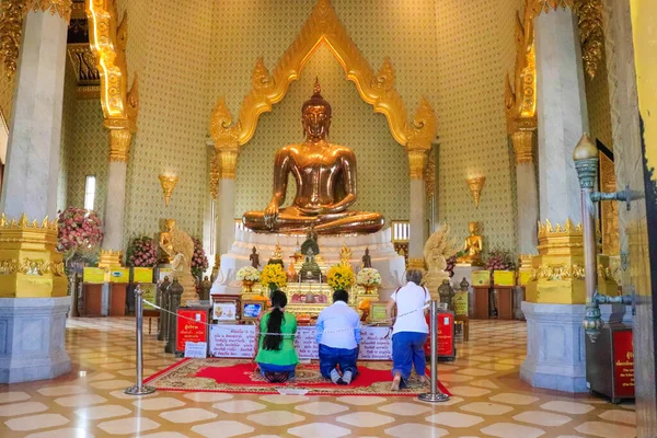 Buddhistická Architektura Chrámu Wat Traimit Thajsko — Stock fotografie