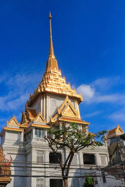 Arquitetura Budista Templo Wat Traimit Tailândia — Fotografia de Stock