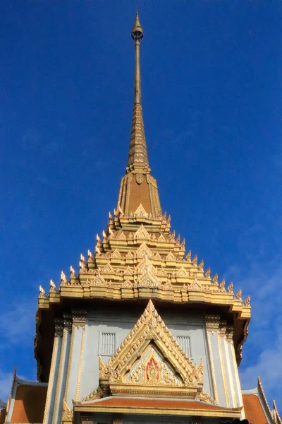 Buddhistická Architektura Chrámu Wat Traimit Thajsko — Stock fotografie