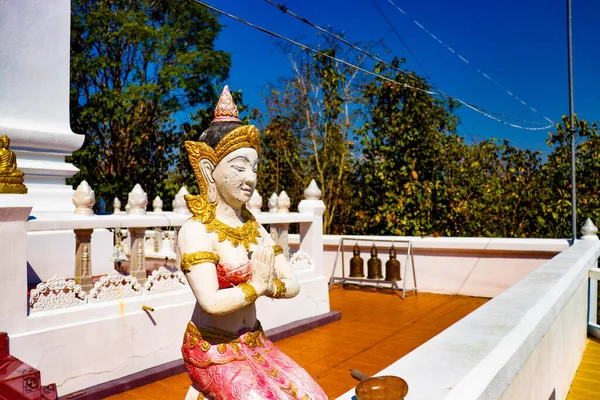 Chrám Buddhistickém Stylu Chaing Mai Thajsko — Stock fotografie