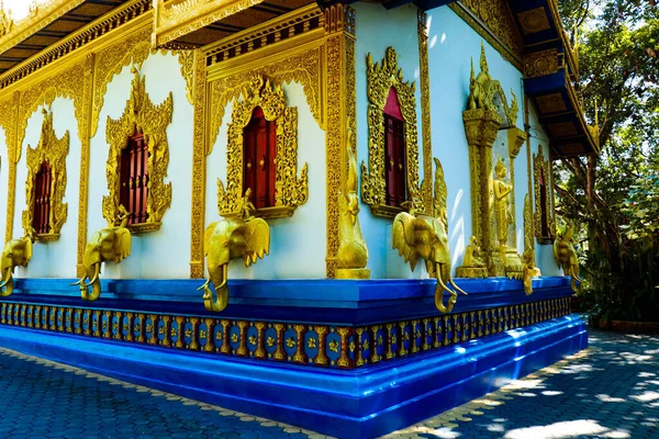 Terytorium Architektura Świątyni Chiang Mai Tajlandia — Zdjęcie stockowe