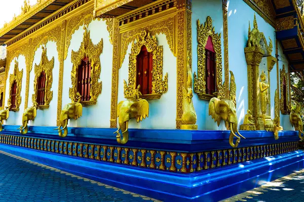 Terytorium Architektura Świątyni Chiang Mai Tajlandia — Zdjęcie stockowe