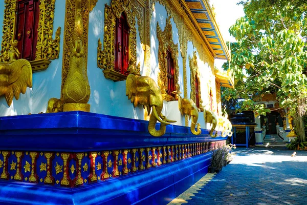 Templo Estilo Budista Chaing Mai Tailândia — Fotografia de Stock