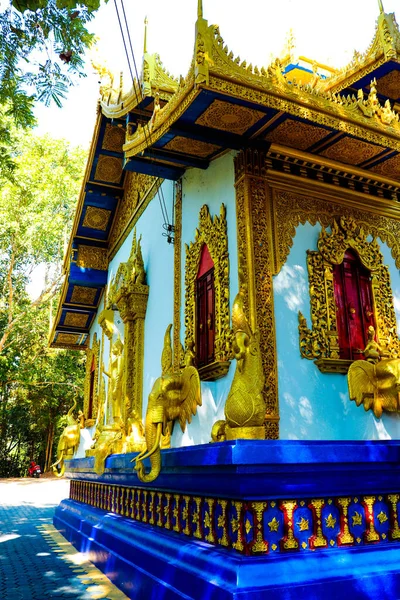 Tempel Buddhistisk Stil Chaing Mai Thailand - Stock-foto