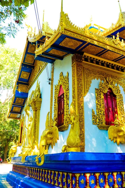 Ναός Buddhist Στυλ Στο Chaing Mai Ταϊλάνδη — Φωτογραφία Αρχείου