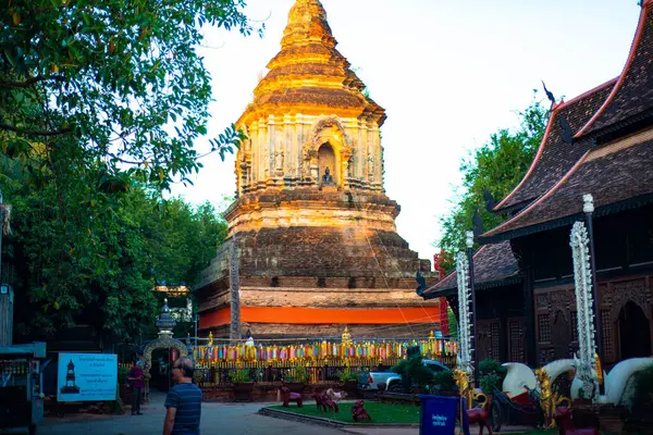 Temple Bouddhiste Chiang Mai Thaïlande — Photo