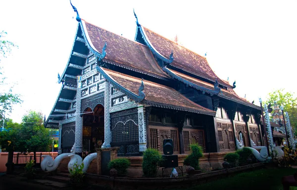 Chaing Mai, Tayland 'da Budist tarzında bir tapınak. 