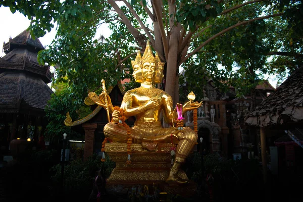 Temple Style Bouddhiste Chaing Mai Thaïlande — Photo