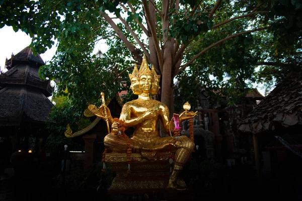 Temple Buddhist Style Chaing Mai Thailand — Stock Photo, Image