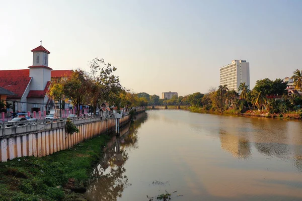 Городская Сцена Чиангмая Таиланде — стоковое фото