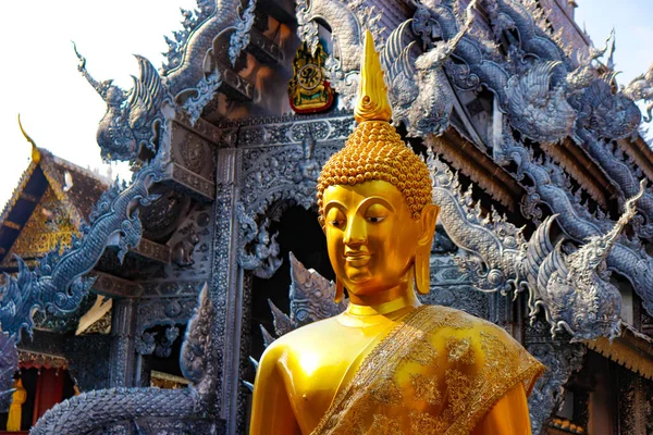 Srebrna Świątynia Chiang Rai Tajlandia — Zdjęcie stockowe