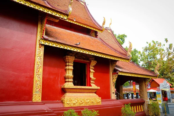 Templo Prata Chiang Mai Tailândia — Fotografia de Stock