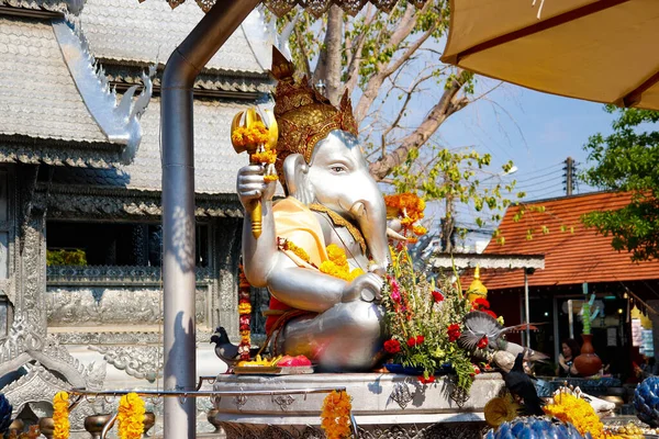 Srebrna Świątynia Chiang Mai Tajlandia — Zdjęcie stockowe