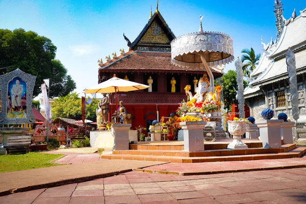 Tempio Argento Chiang Mai Thailandia — Foto Stock