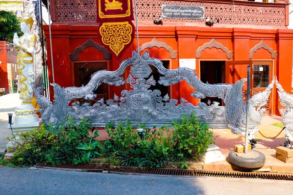 Templo Prata Chiang Rai Tailândia — Fotografia de Stock