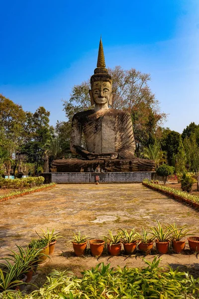 Thailand Jag Heter Nong Khai Buddha Park — Stockfoto